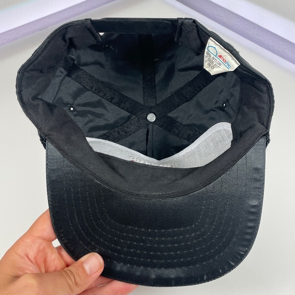 Chicago Bulls World Champions 1991 Black Vintage Nylon Ama Pro Hat Cap SnapBack - Picture 6 of 7